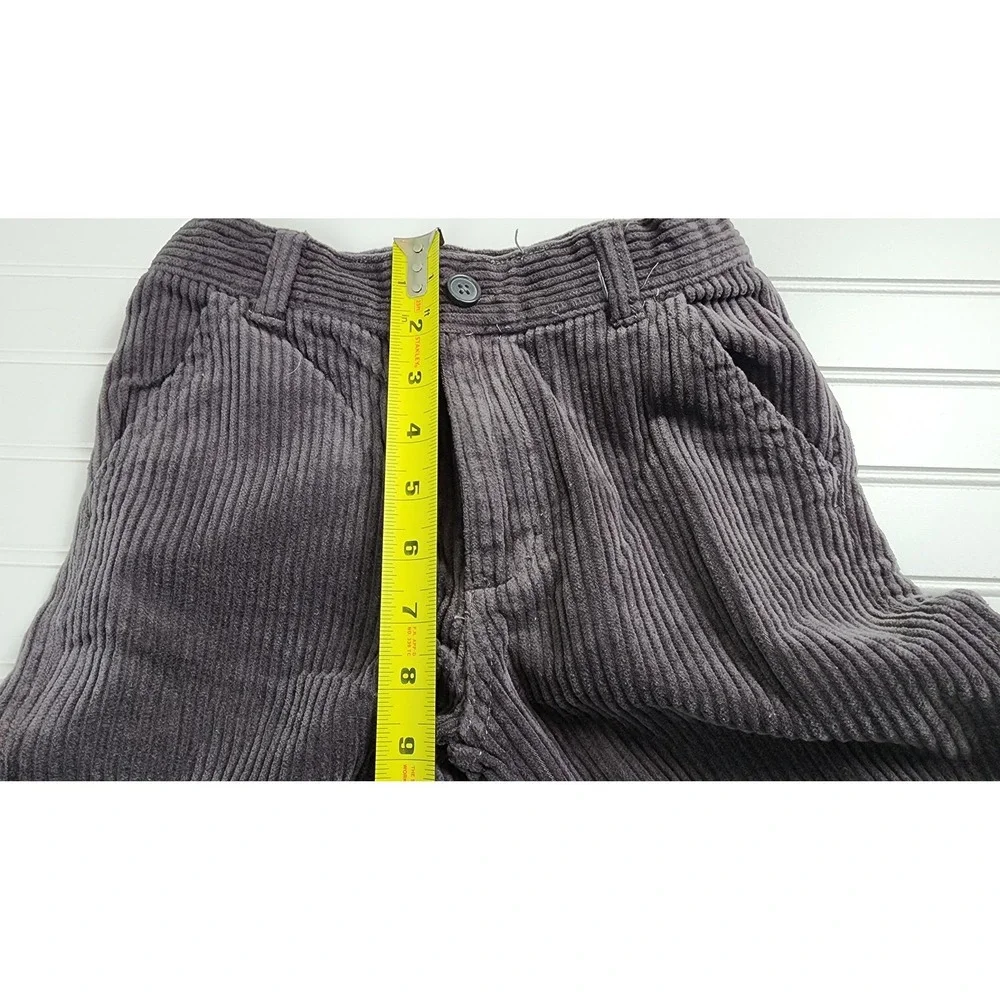 Gymboree Boys Gray‎ Corduroy Pants Size 8 Adjustable Waist Soft Feel Casual
